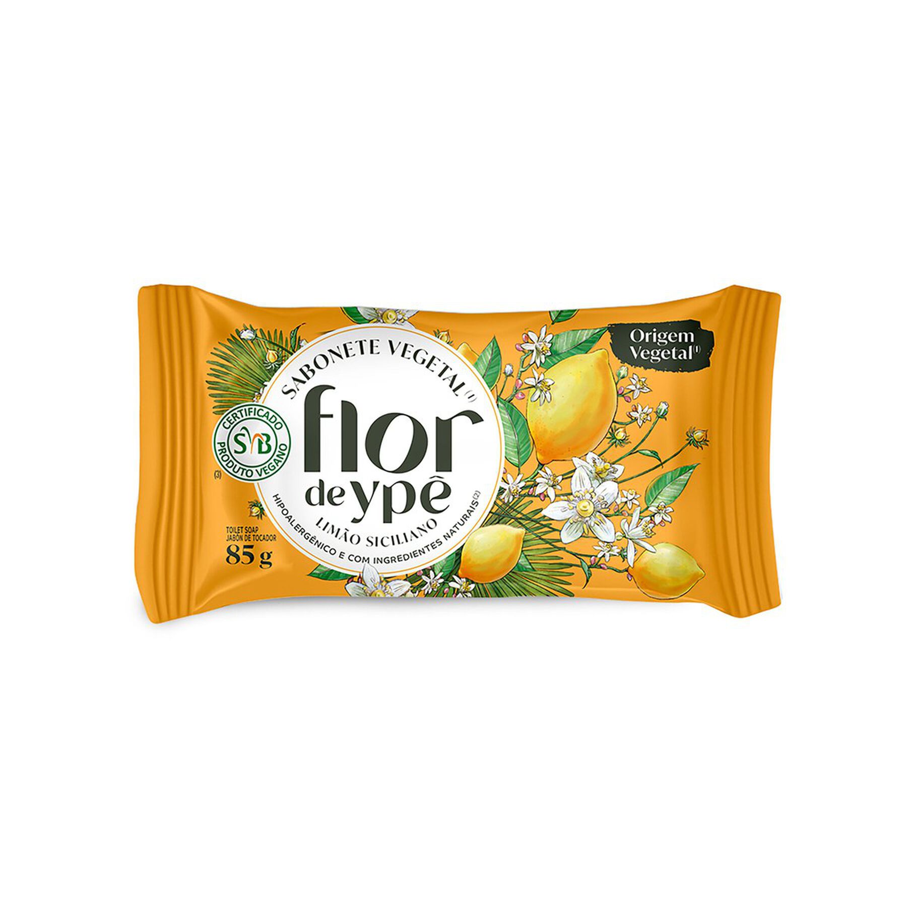 Sabonete em Barra Vegetal Limão Siciliano Flor de Ypê Flow Pack 85g