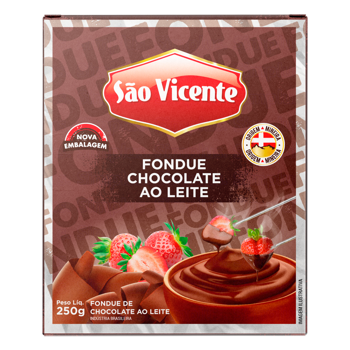 Fondue de Chocolate ao Leite S&atilde;o Vicente 250g