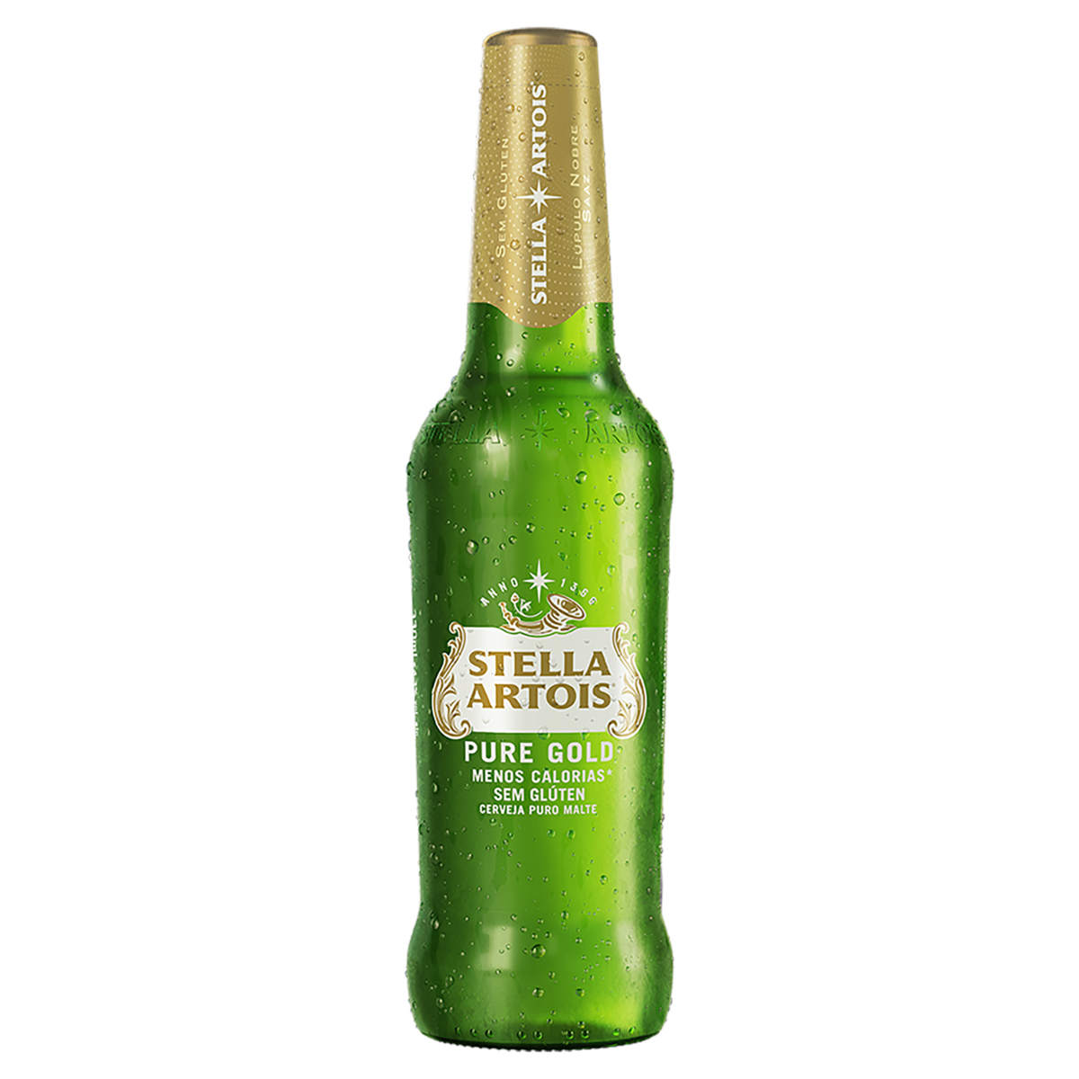 Cerveja Puro Malte Pure Gold Stella Artois Garrafa 330ml