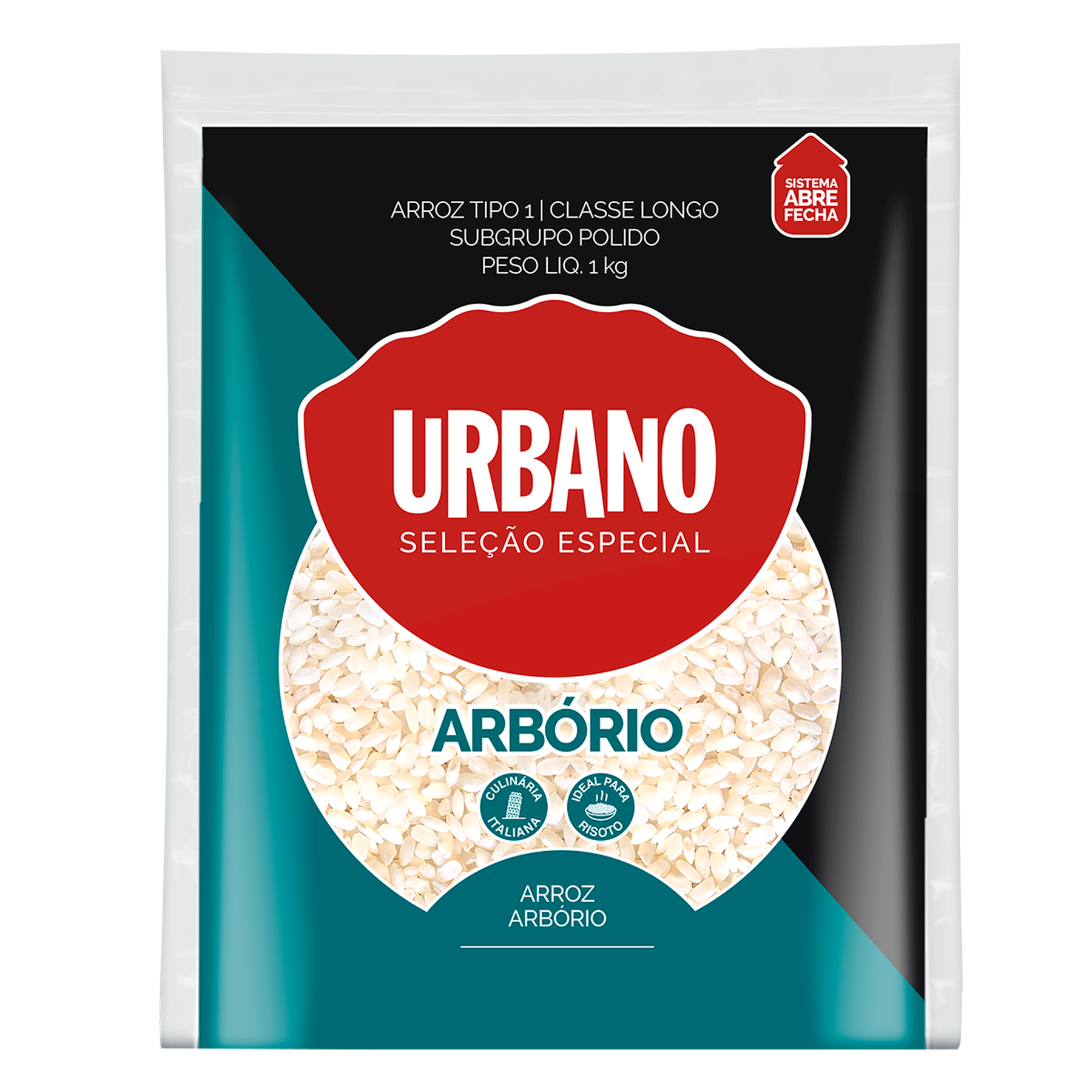 Arroz Arbório Urbano Pacote 1kg