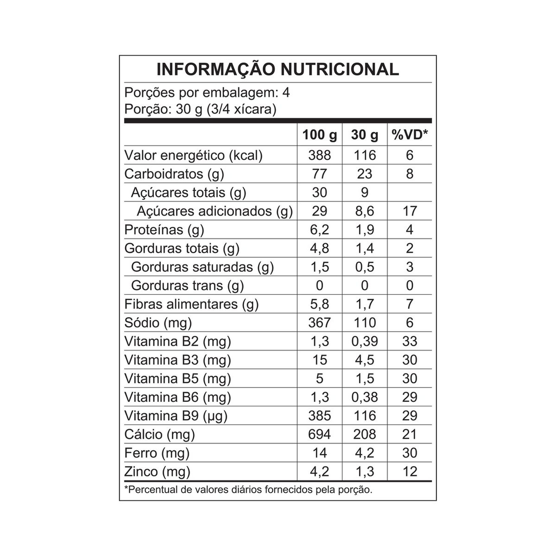 Cereal Matinal Nescau Nestlé Sachê 120g