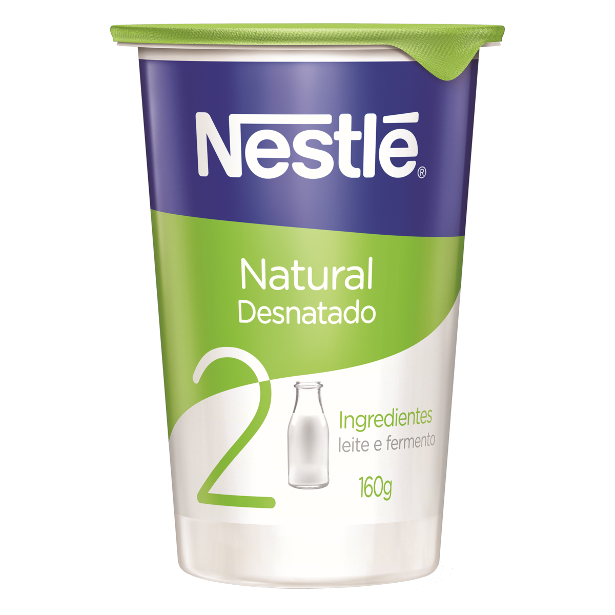 Iogurte Desnatado Natural Nestl&eacute; Copo 160g