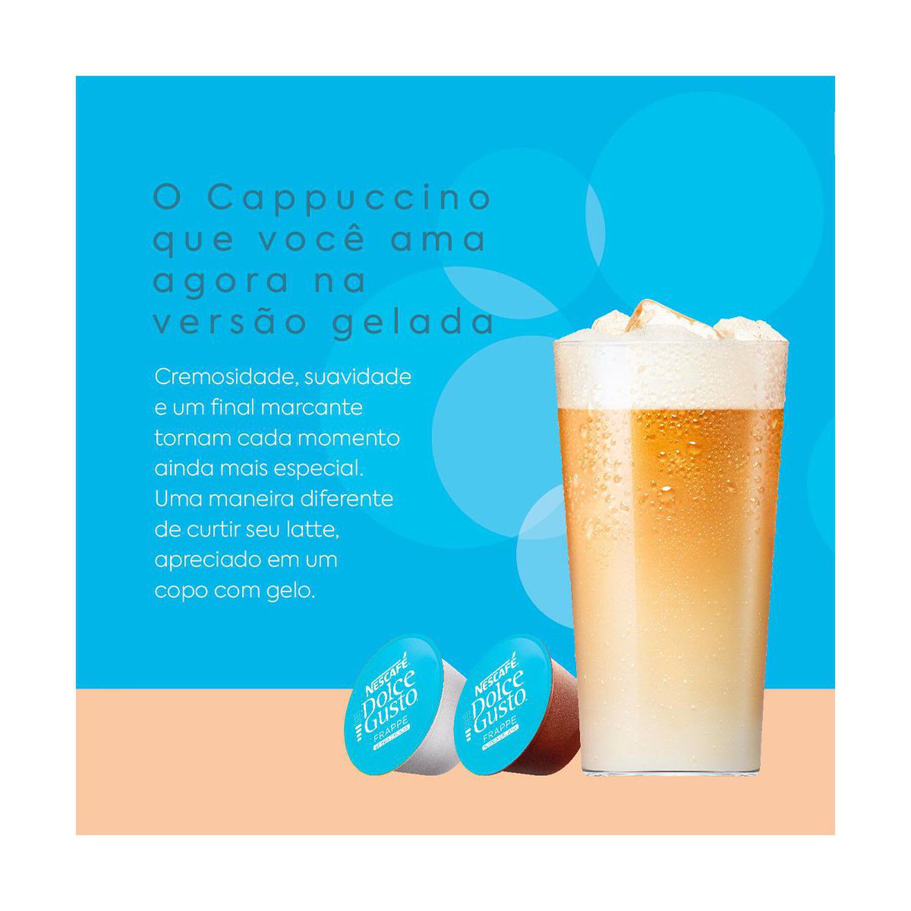 Bebida &agrave; Base de Caf&eacute; em C&aacute;psula Frappe Nescaf&eacute; Dolce Gusto Caixa C/10 Unidades