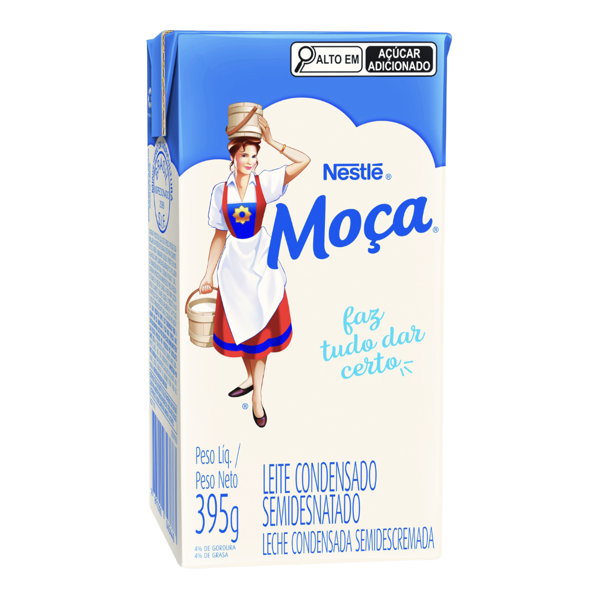 Leite Condensado Semidesnatado MO&Ccedil;A Caixinha 395g