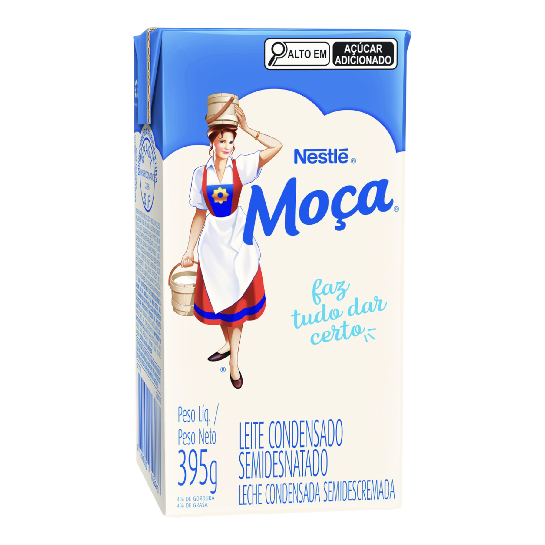 Leite Condensado Semidesnatado MO&Ccedil;A Caixinha 395g