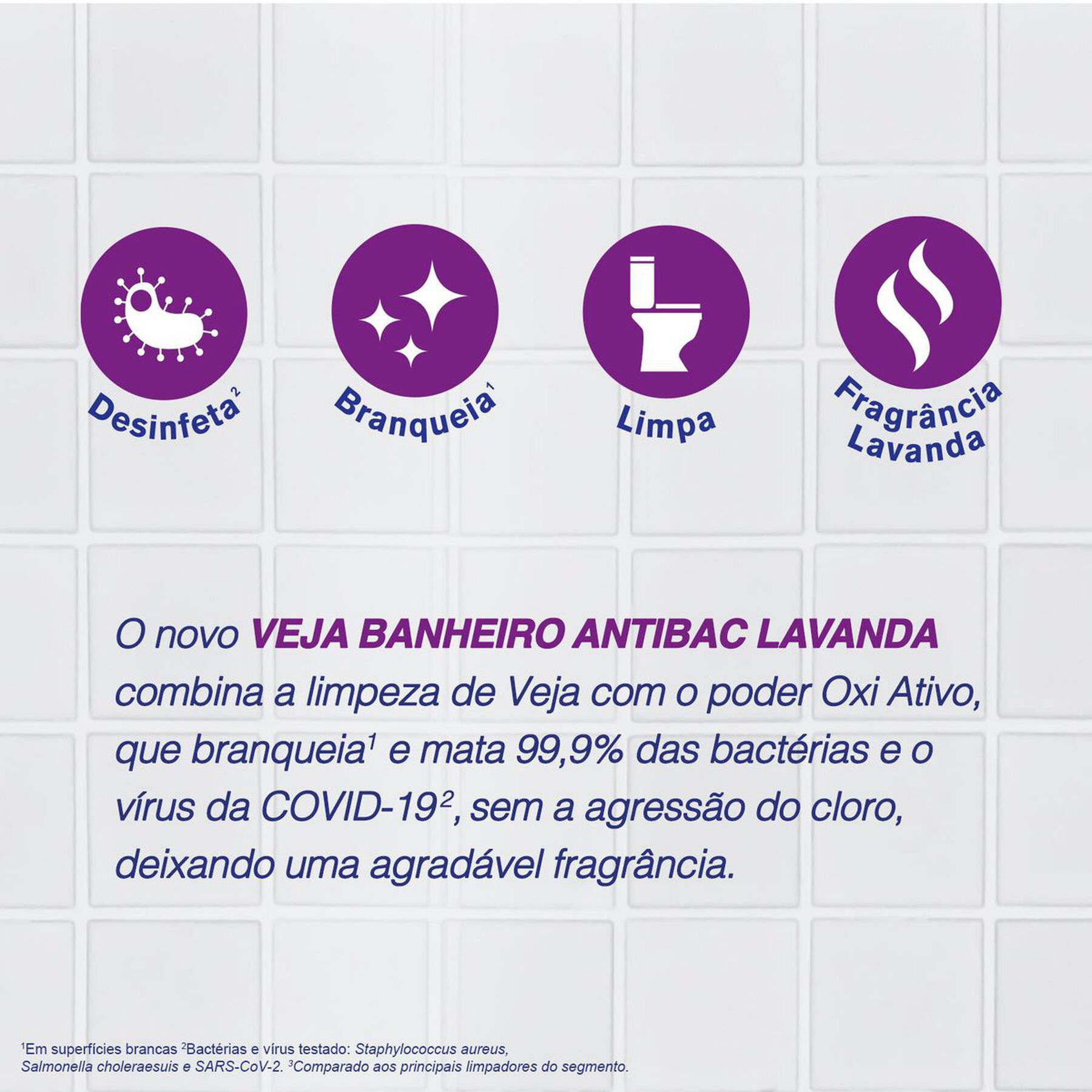 Desinfetante Banheiro Lavanda Veja Squeeze 500ml - Embalagem 20% de Desconto