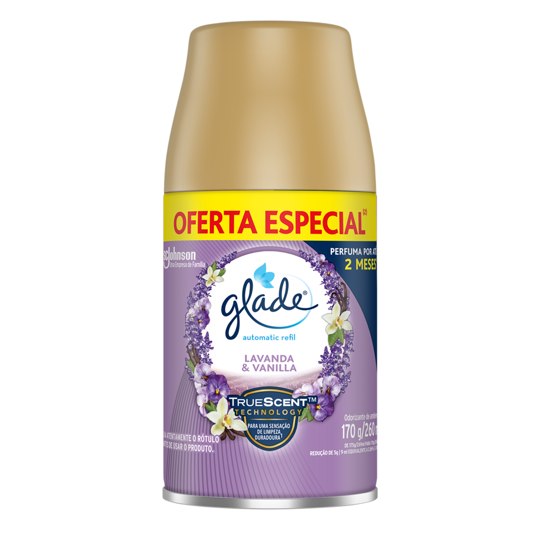 Odorizador de Ambiente Lavanda <(>&<)> Vanilla Glade Automatic Frasco 260ml Refil Oferta Especial