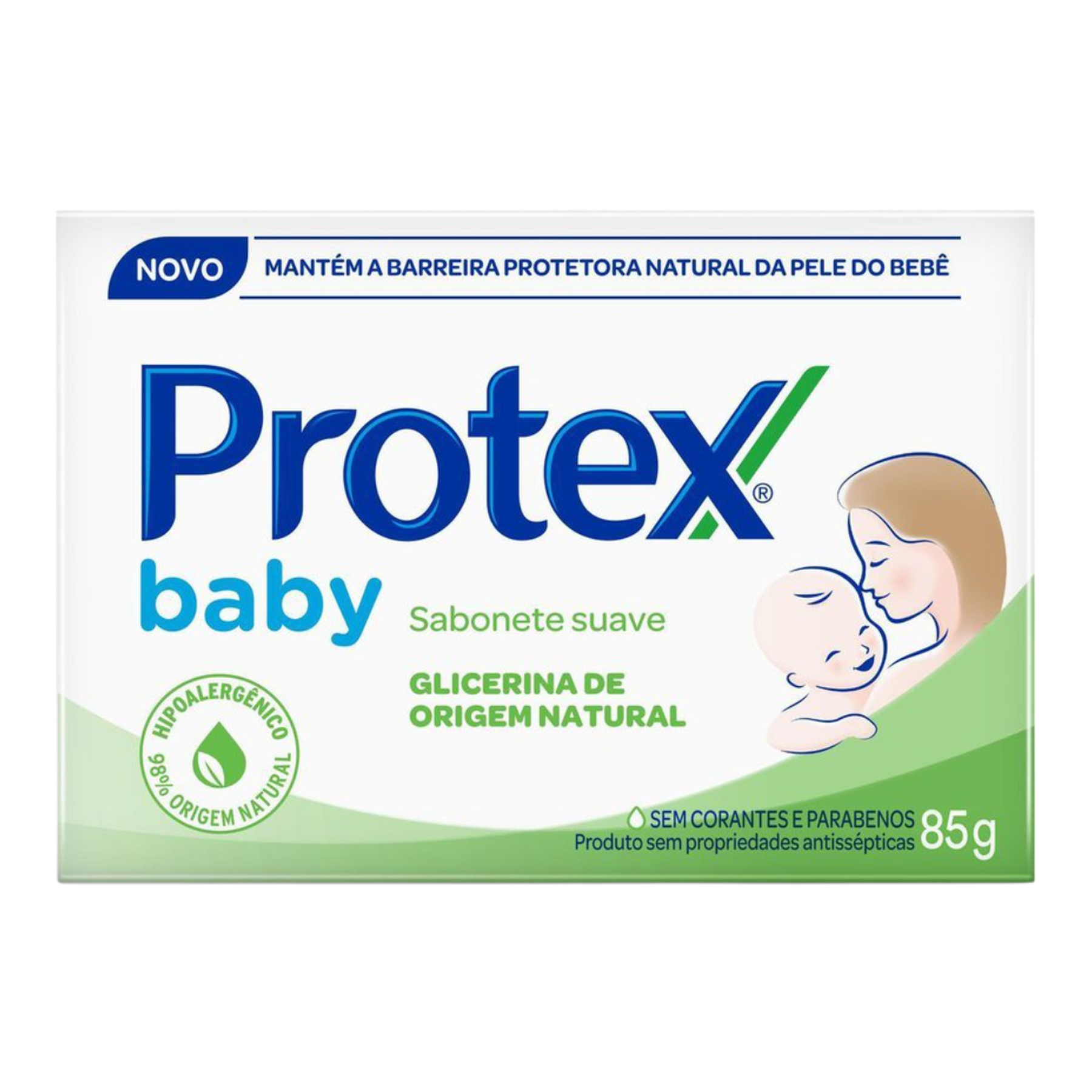 Sabonete Barra Suave Protex Baby Caixa 85g