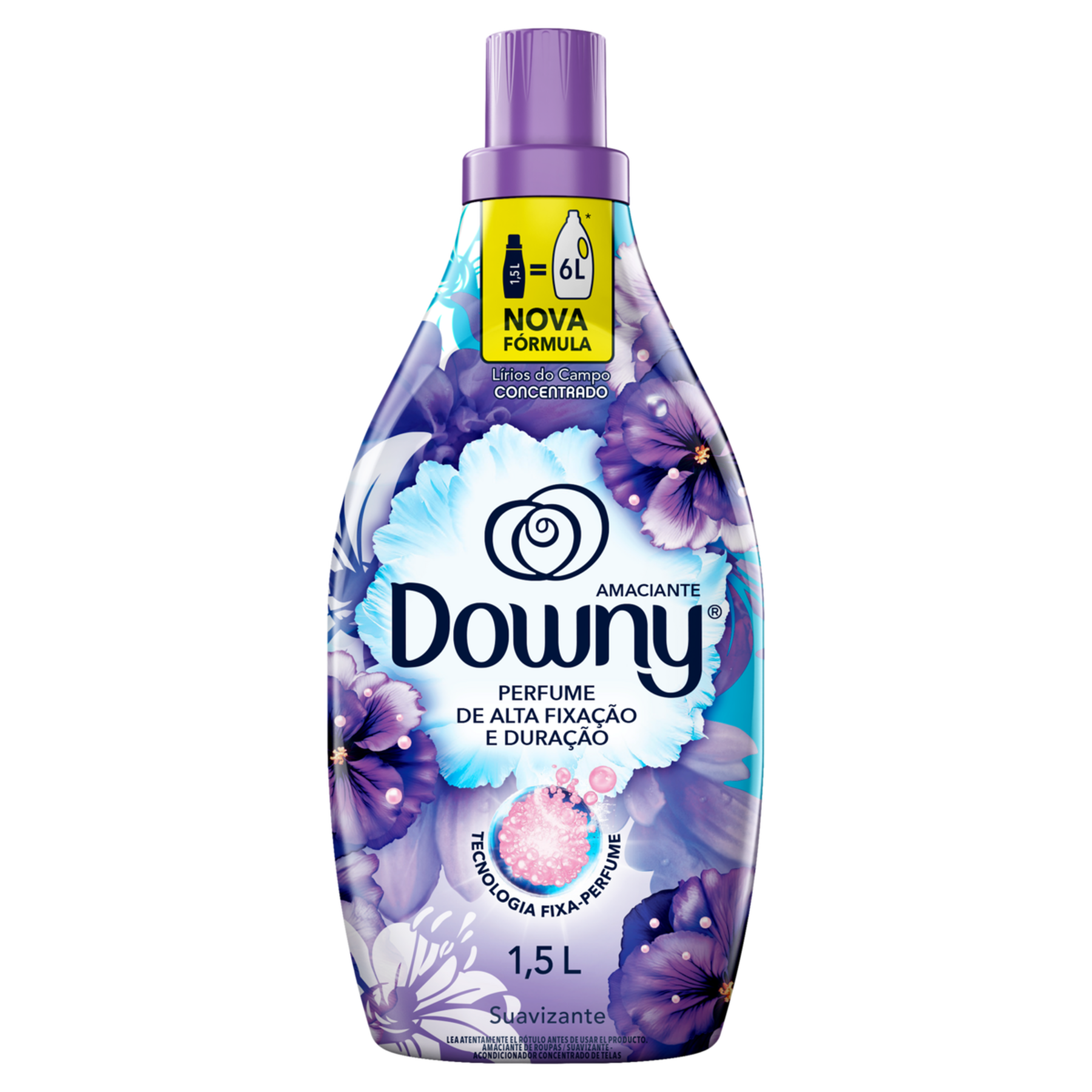 Amaciante de Roupa Concentrado L&iacute;rios do Campo Downy Frasco 1,5l