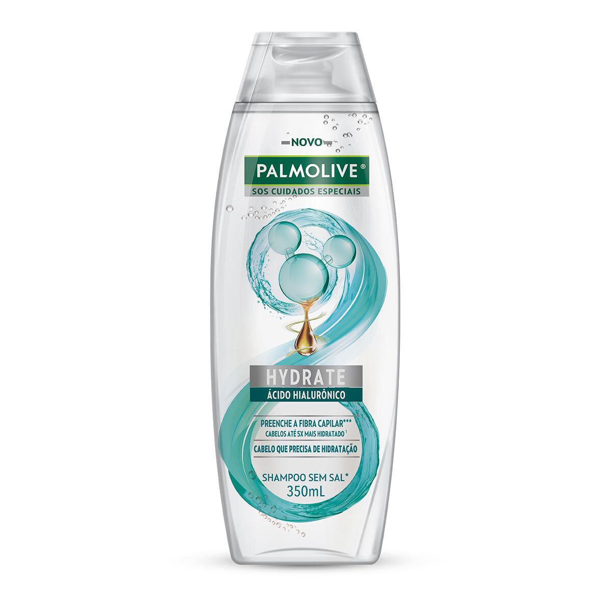 Shampoo Hydrate &Aacute;cido Hialur&ocirc;nico SOS Cuidados Especiais Palmolive Frasco 350ml