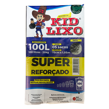 Saco Lixo Kid Lixo 100l C/5