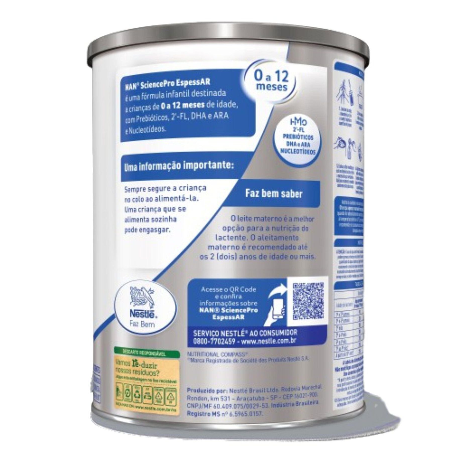 F&oacute;rmula Infantil Nan Supreme Pro 0 a 6 Meses 800g&nbsp;