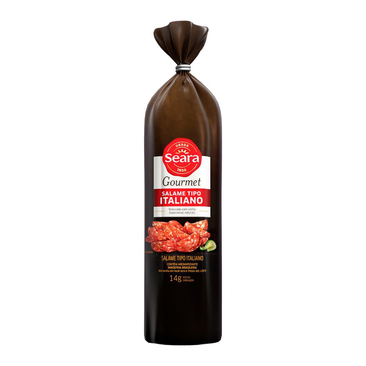 Salame Italiano Pequeno Seara Gourmet Pe&ccedil;a aprox. 350g