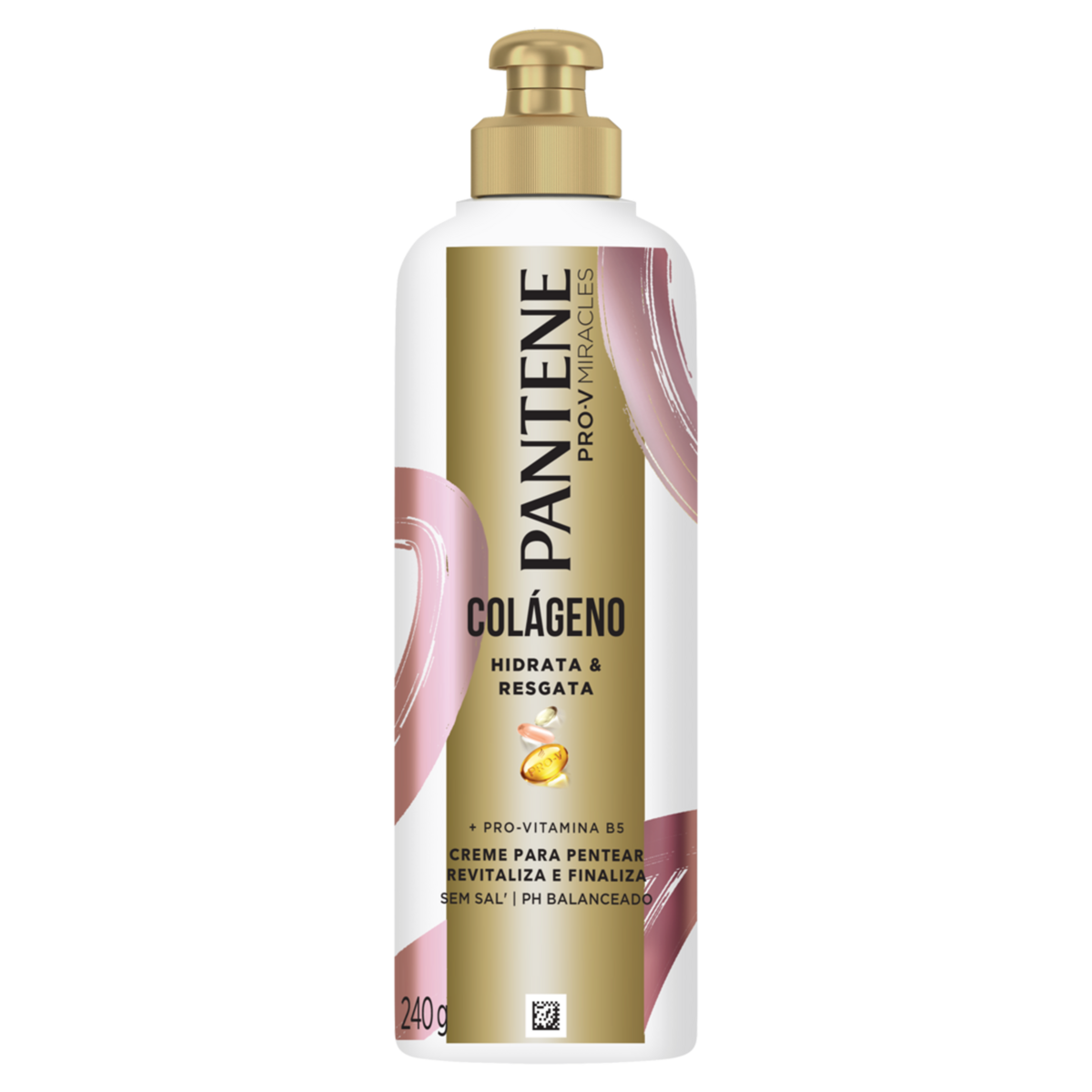 Creme para Pentear Col&aacute;geno Hidrata e Resgata Pantene Frasco 240g