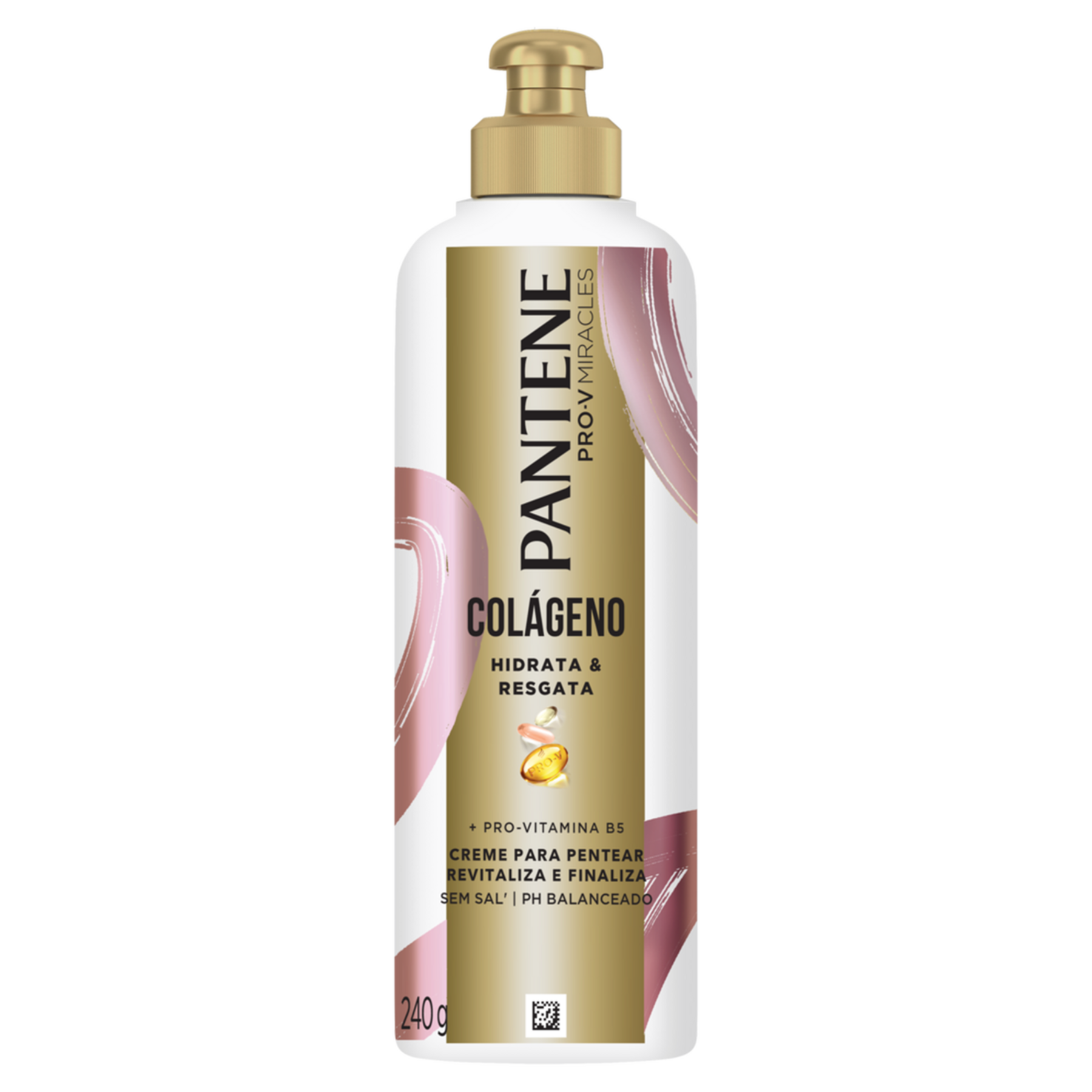Creme para Pentear Colágeno Hidrata e Resgata Pantene Frasco 240g