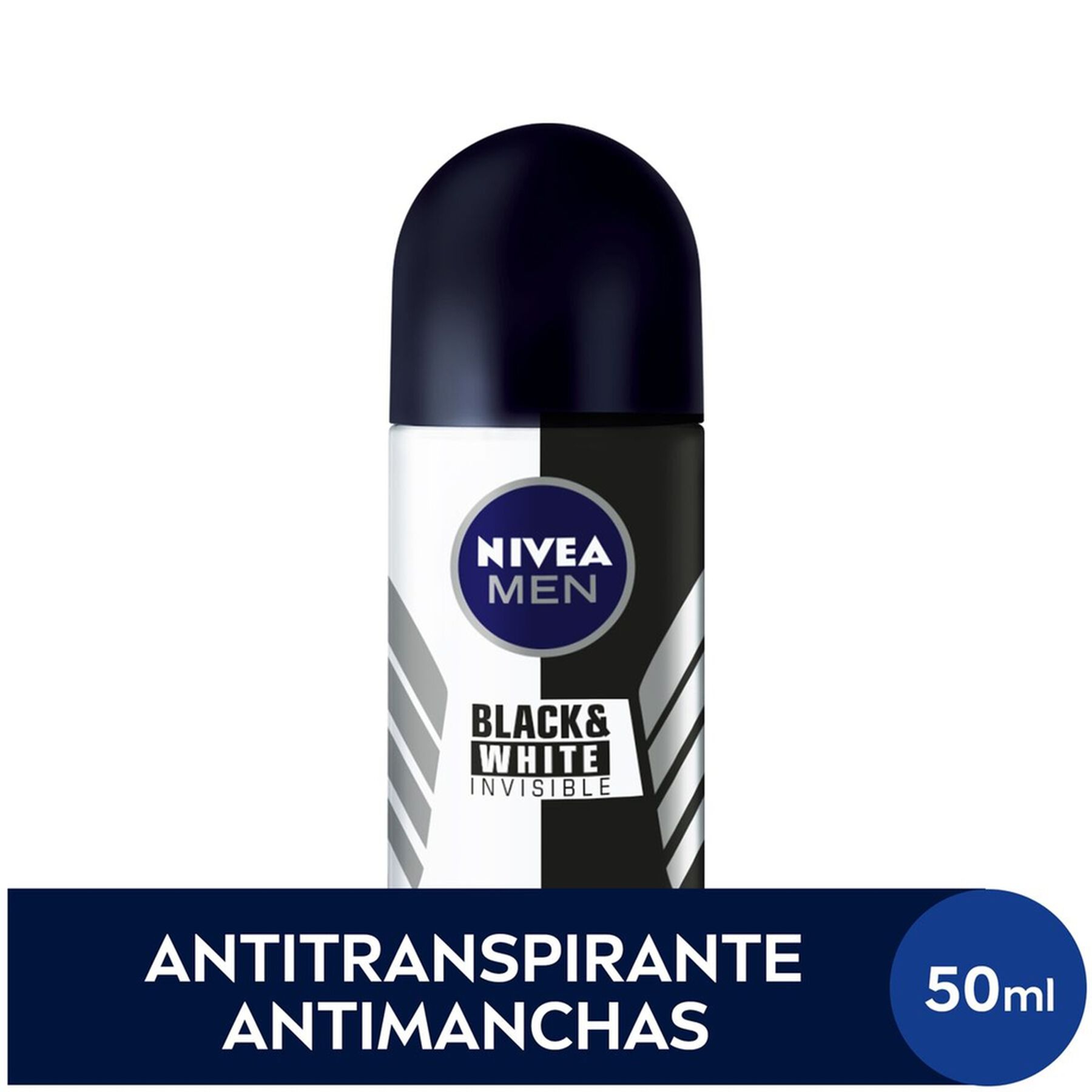 Antitranspirante Roll-On Nivea Men Invisible for Black & White 50ml