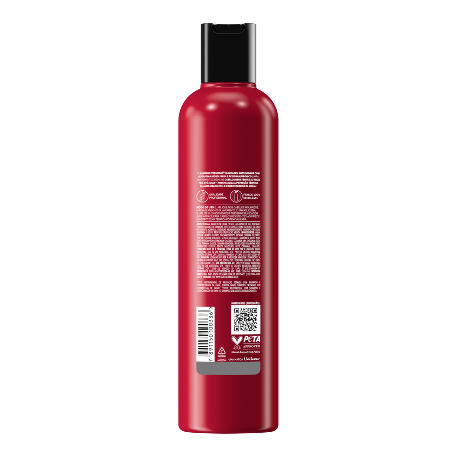 Shampoo Blindagem Antiumidade TRESemm&eacute; Frasco 400ml