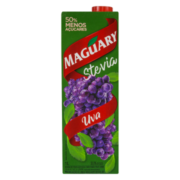 Bebida Adoçada Uva Maguary Stevia Caixa 1l