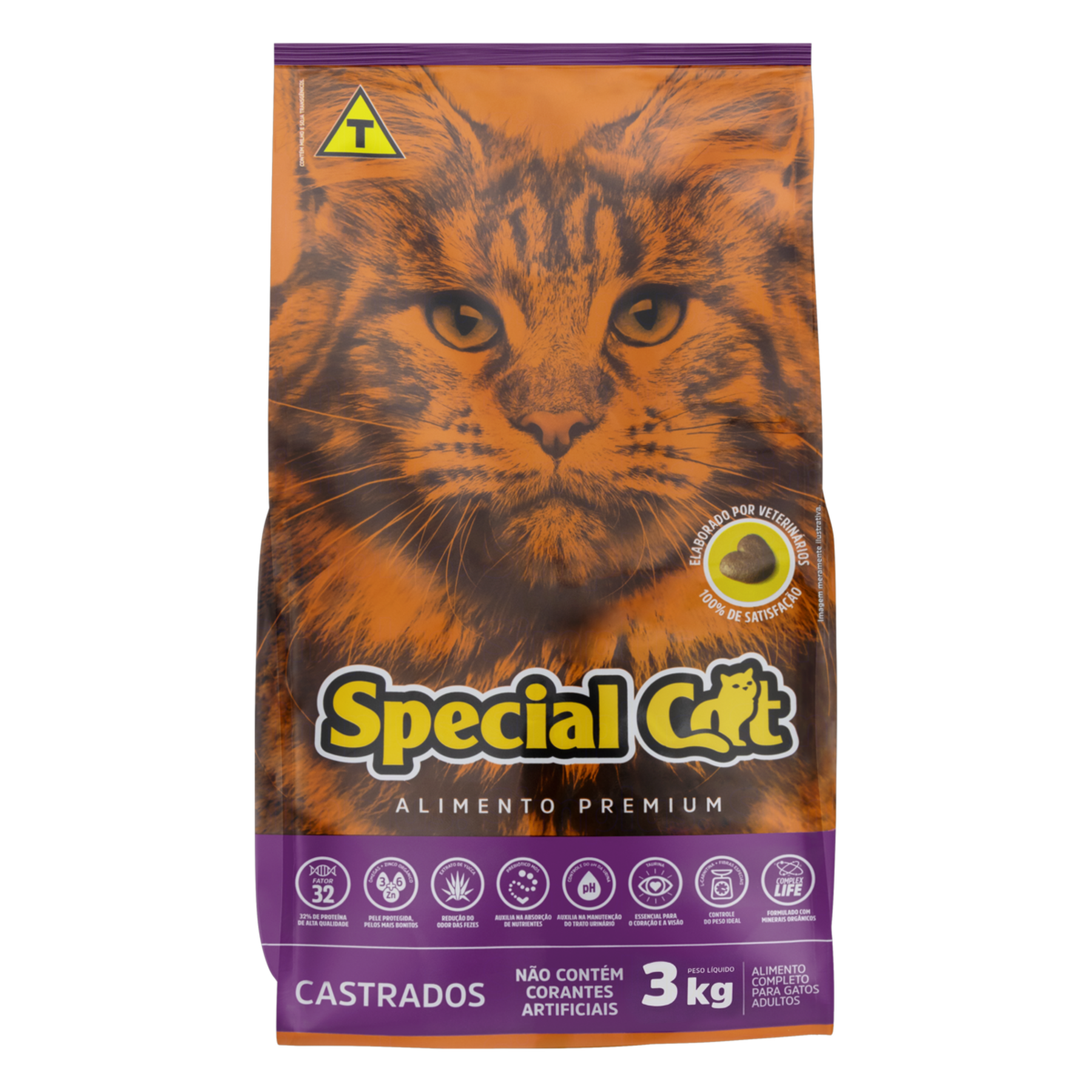 Alimento para Gatos Castrados Adultos Special Cat Premium Pacote 3kg