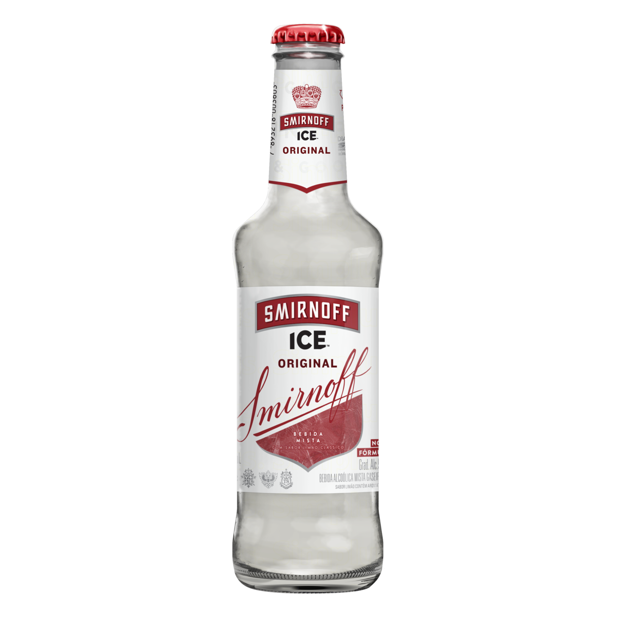 Bebida Mista Alco&oacute;lica Gaseificada Lim&atilde;o Cl&aacute;ssico Smirnoff Ice Garrafa 275ml