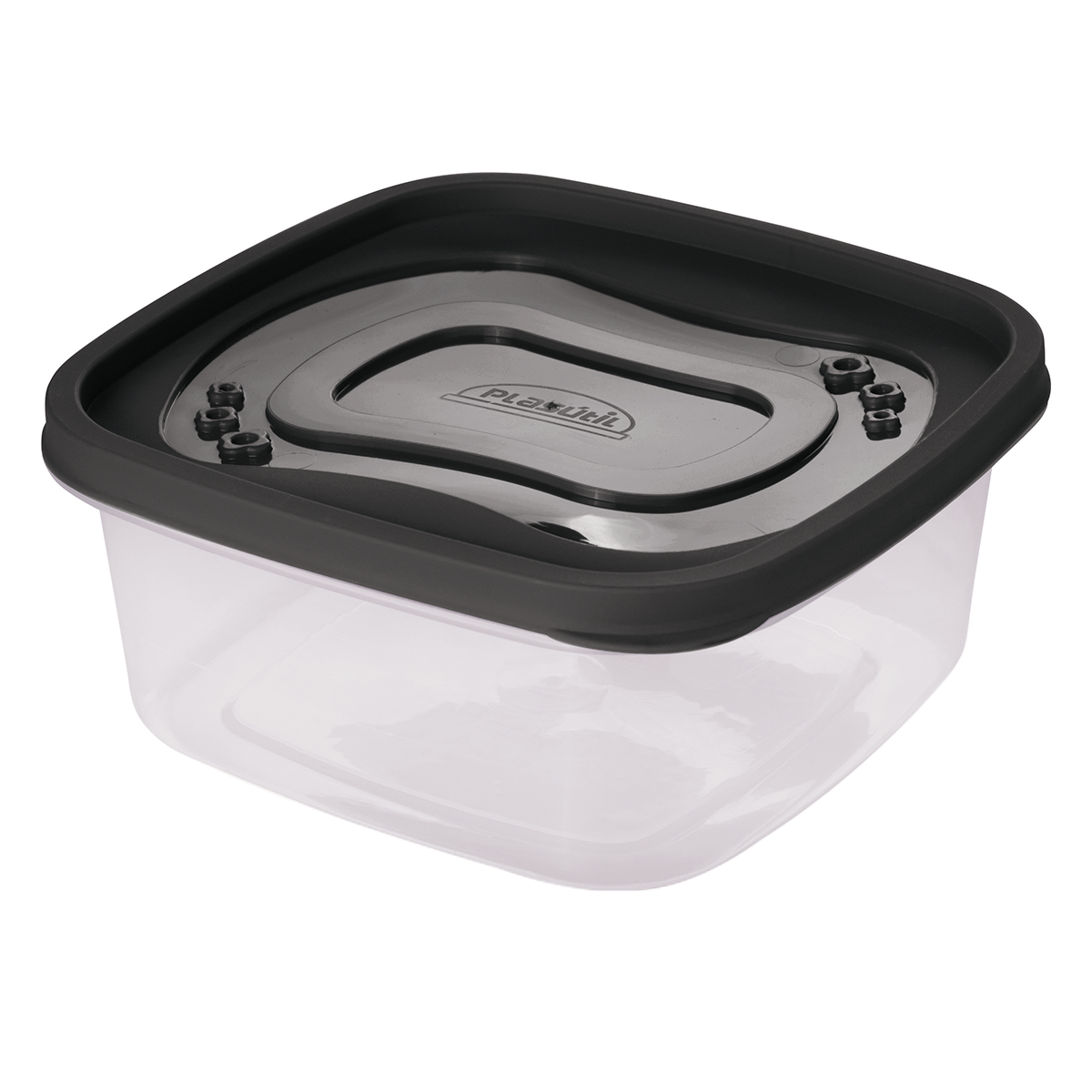 Pote Clic Quadrado Plas&uacute;til 580ml