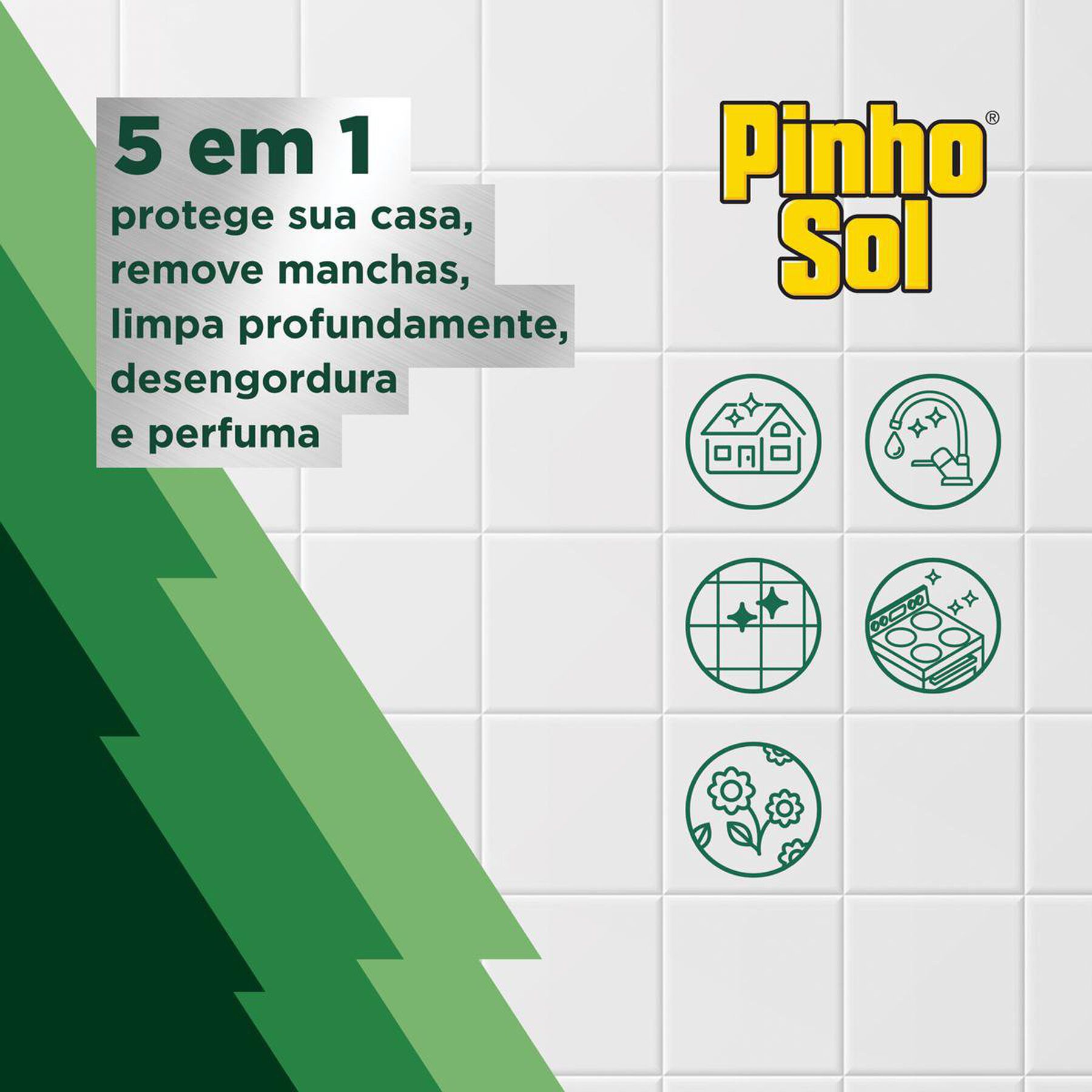 Limpador Limpeza Pesada Eucalipto Pinho Sol Frasco 1l