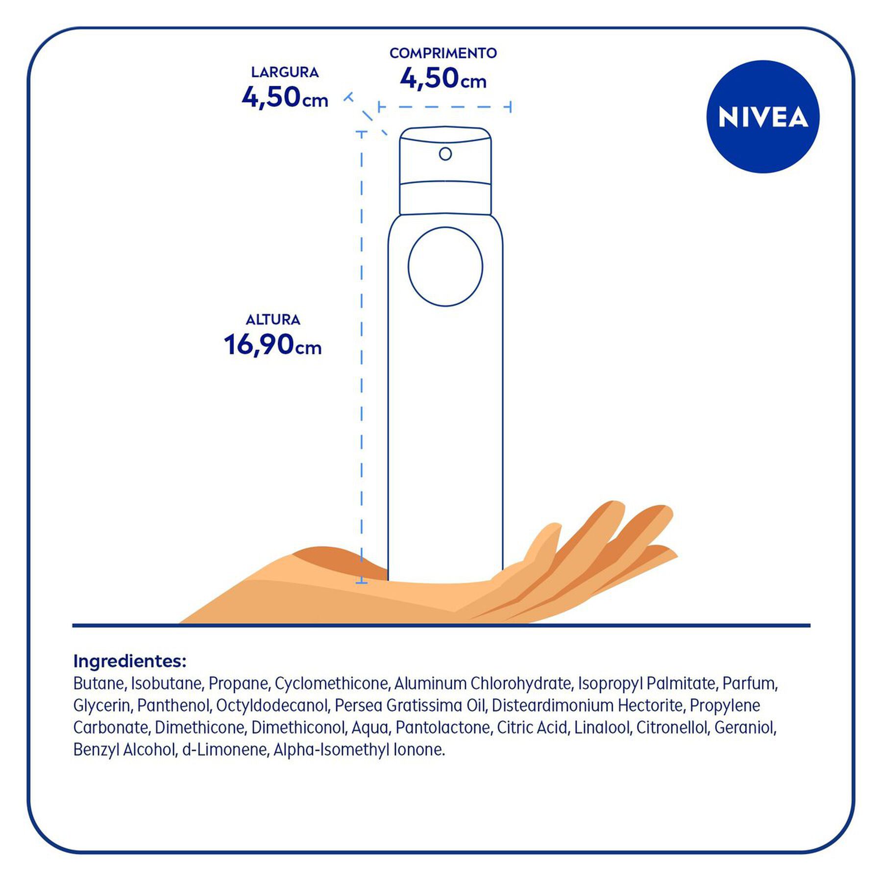 Desodorante Aerossol Protect e Care Nivea 200ml - Embalagem Econômica