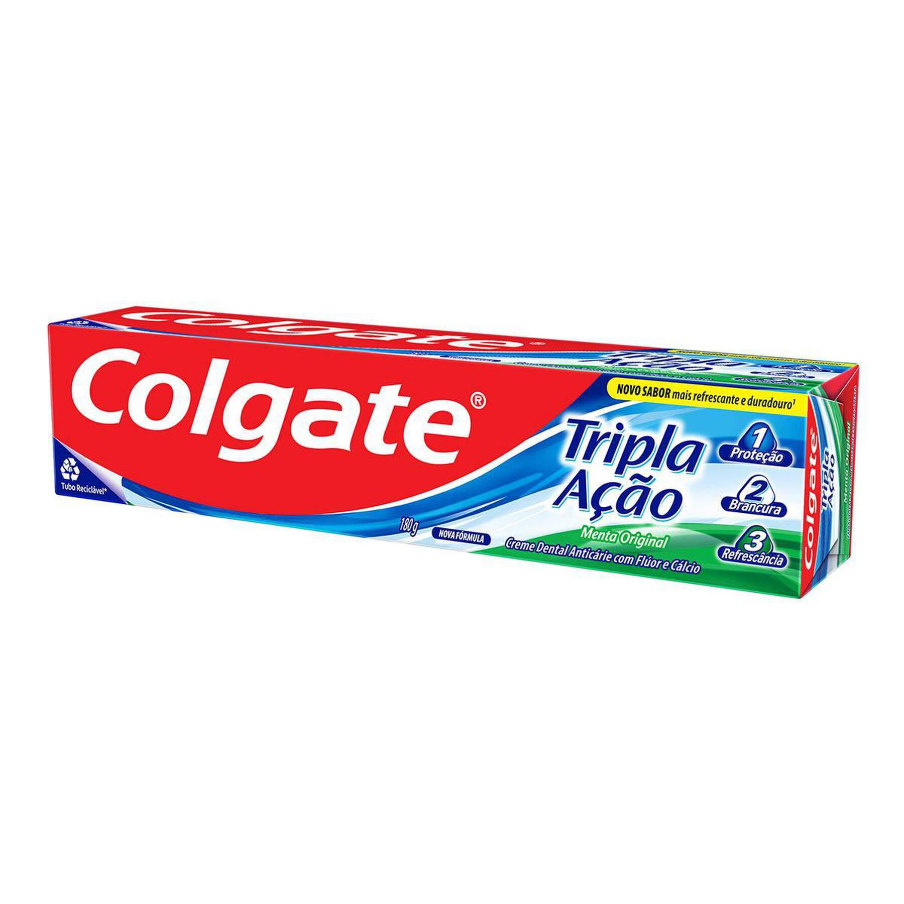 Creme Dental Menta Original Colgate Tripla Ação Caixa 180g