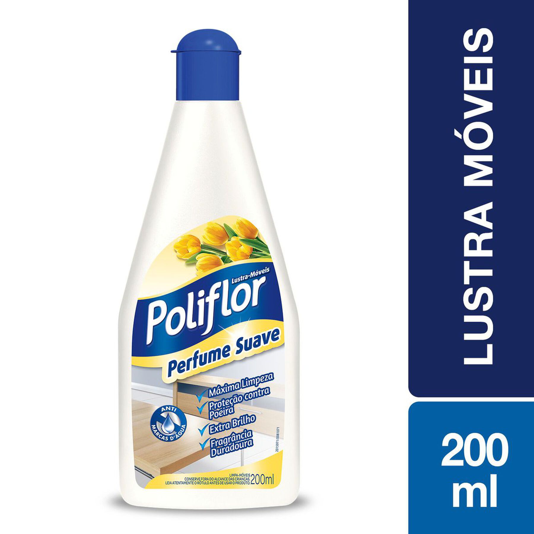 Lustra-Móveis Perfume Suave Poliflor Squeeze 200ml