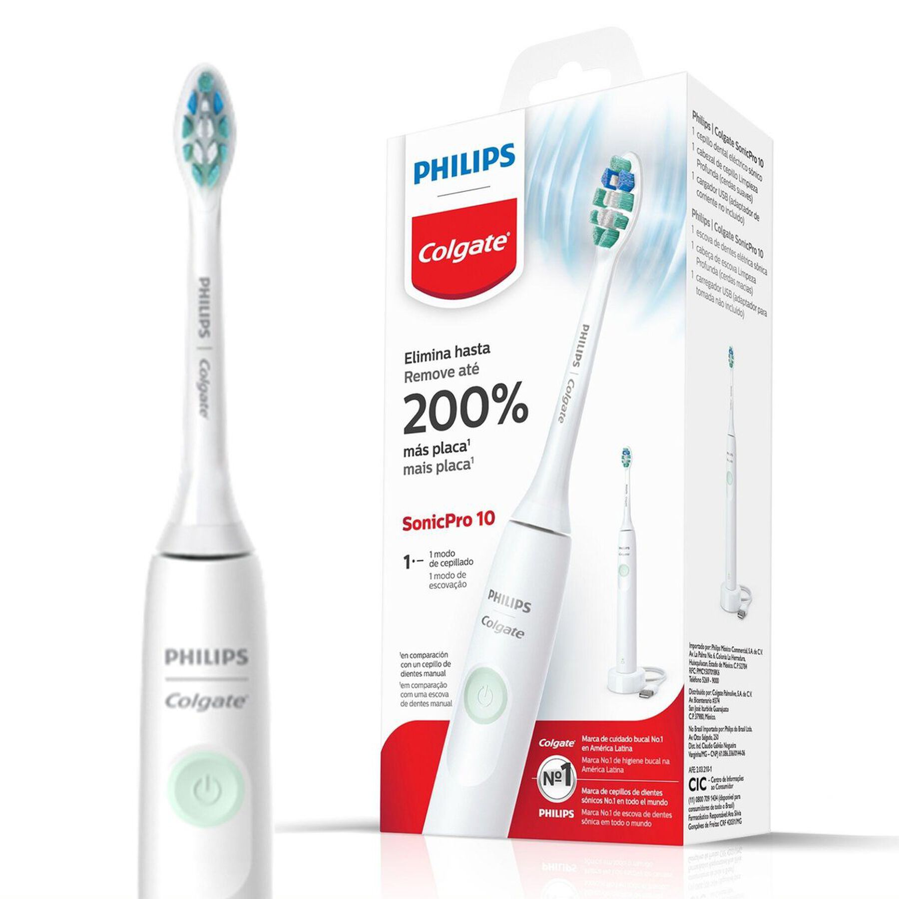 Escova Dental Elétrica SonicPro 10 Colgate + Philips