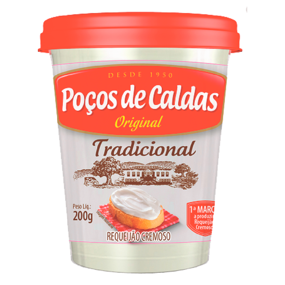 Requeij&atilde;o Cremoso Tradicional Po&ccedil;os de Caldas Copo 200g