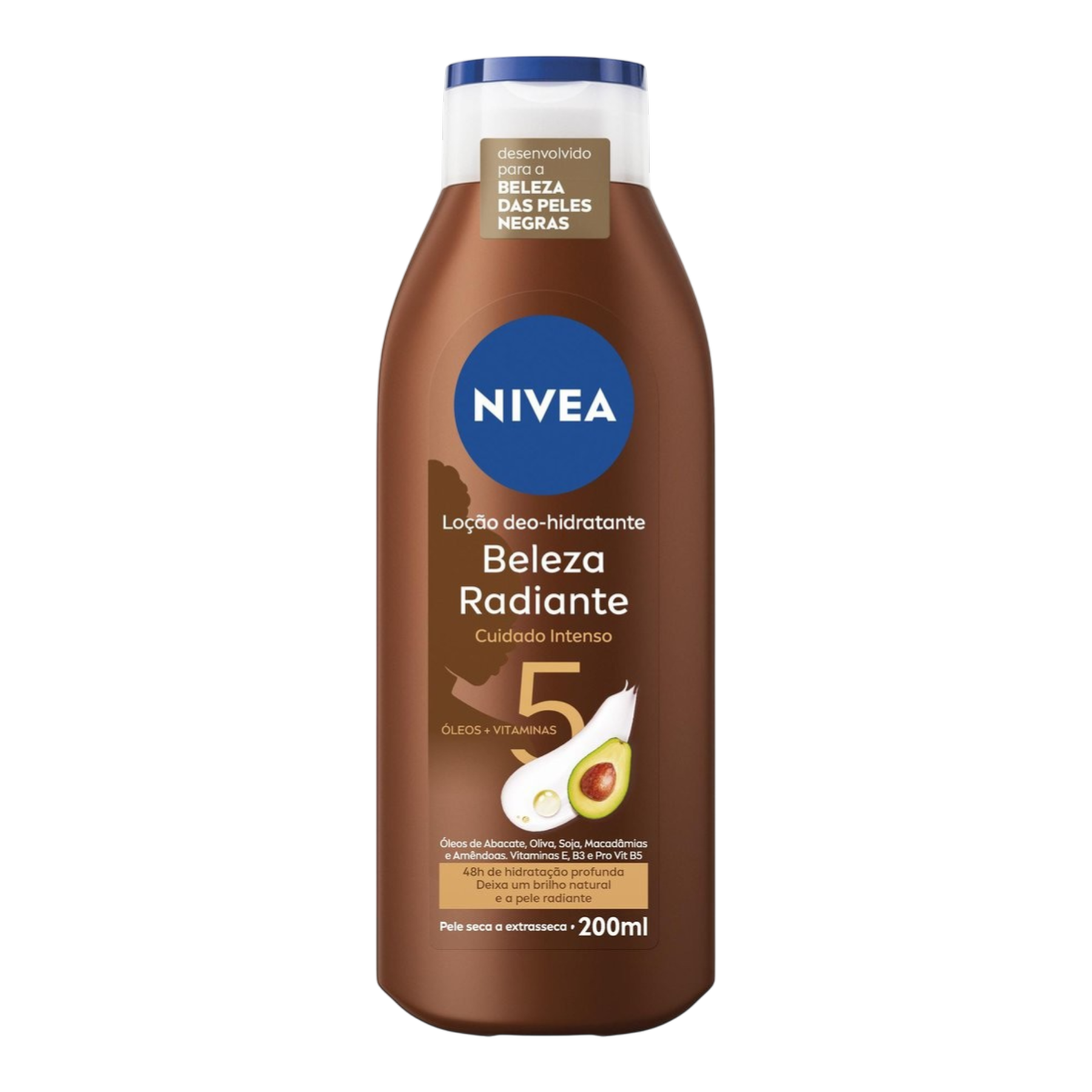 Lo&ccedil;&atilde;o Deo-Hidratante Nivea Beleza Radiante Frasco 200ml