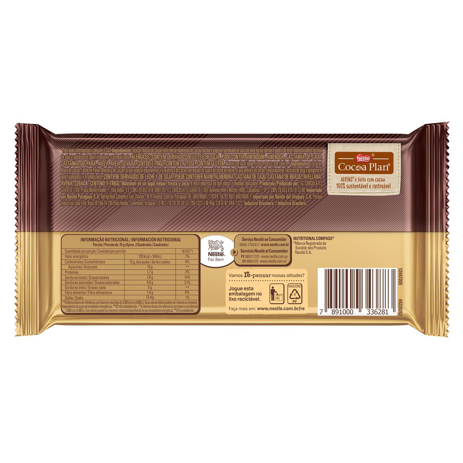 Chocolate Alpino Black Top 85g