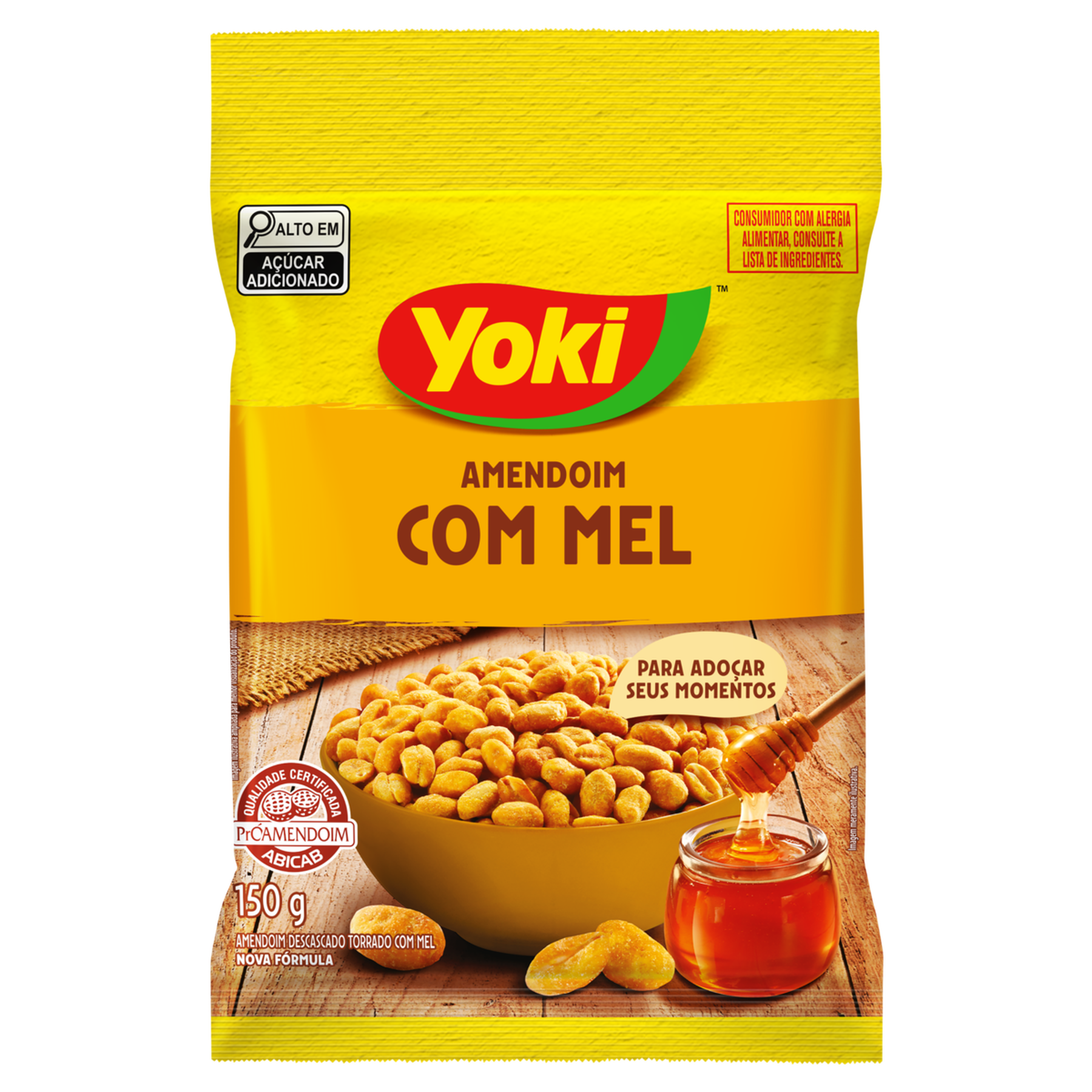 Amendoim com Mel Yoki Pacote 150g