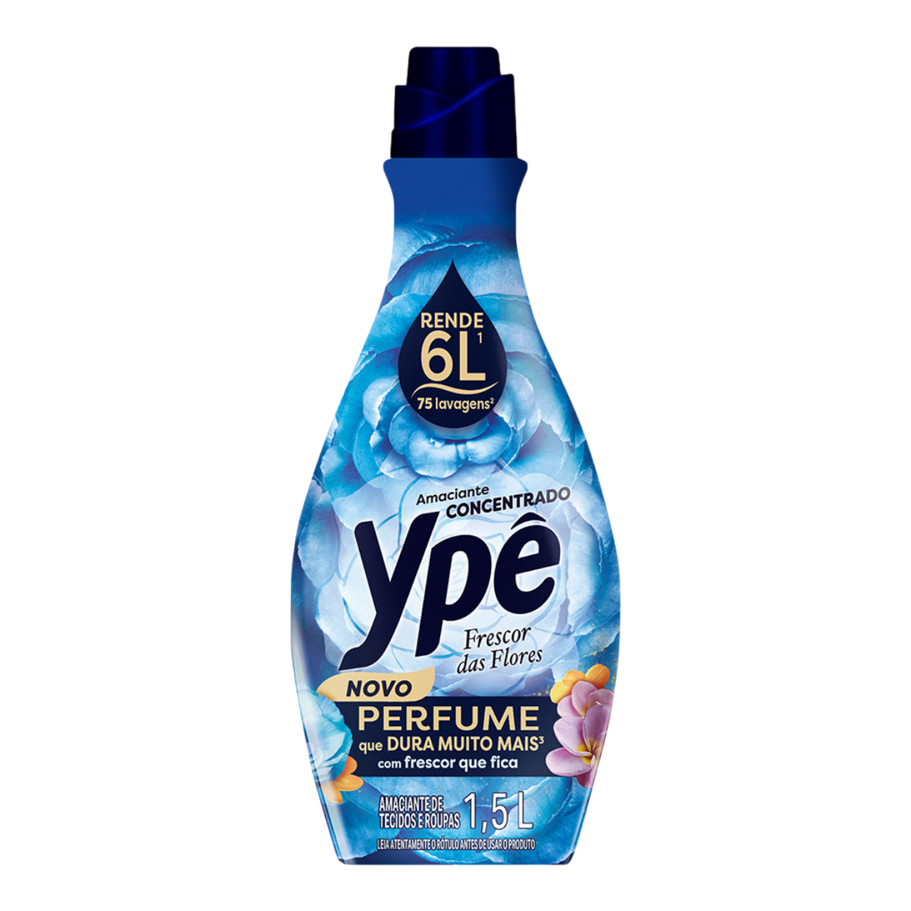Amaciante de Roupa Concentrado Frescor das Flores Yp&ecirc; Frasco 1,5l