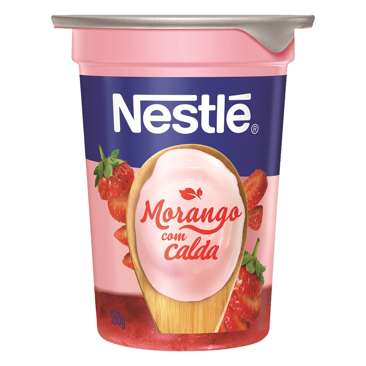 Iogurte Parcialmente Desnatado Morango Calda Morango Nestl&eacute; Copo 150g