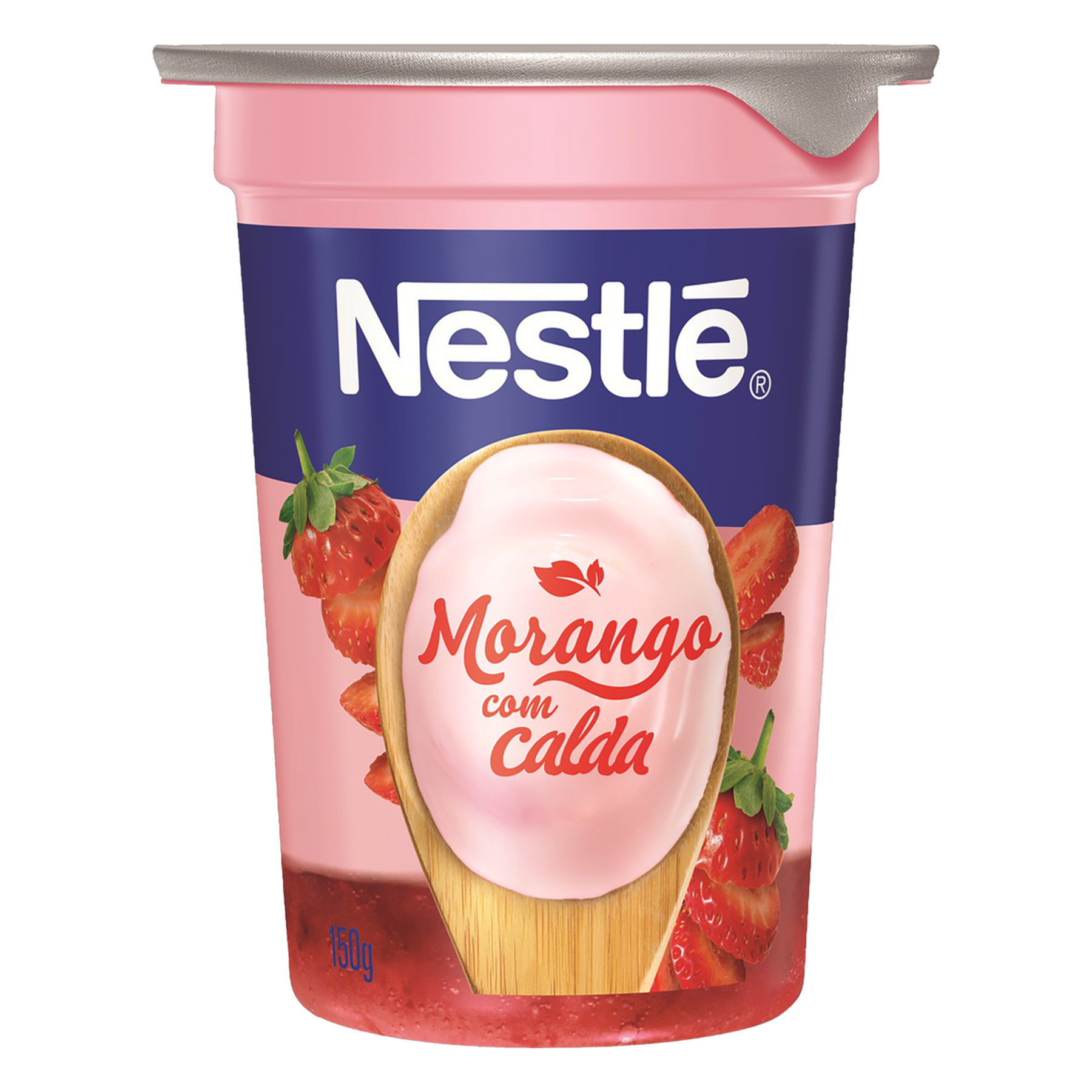Iogurte Parcialmente Desnatado Morango Calda Morango Nestl&eacute; Copo 150g