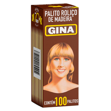 Palito de Madeira Gina C/100 Unidades