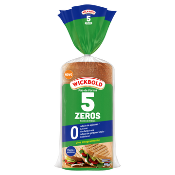 Pão de Forma Zero Lactose 5 Zeros Wickbold Pacote 400g
