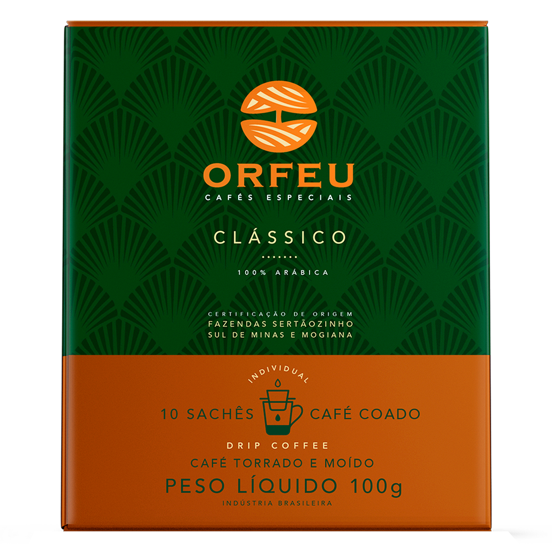 Caf&eacute; Torrado e Mo&iacute;do Drip Coffee Cl&aacute;ssico Orfeu 100g