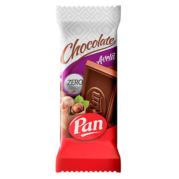Chocolate Avelã Zero Açúcar Pan 30g