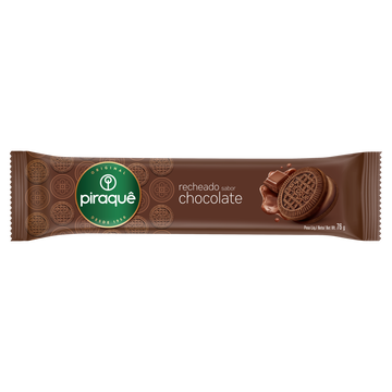 Biscoito Recheio Chocolate Piraquê Pacote 76g
