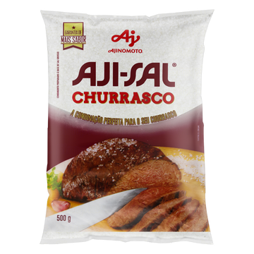 Sal Grosso para Churrasco Aji-Sal Pacote 500g