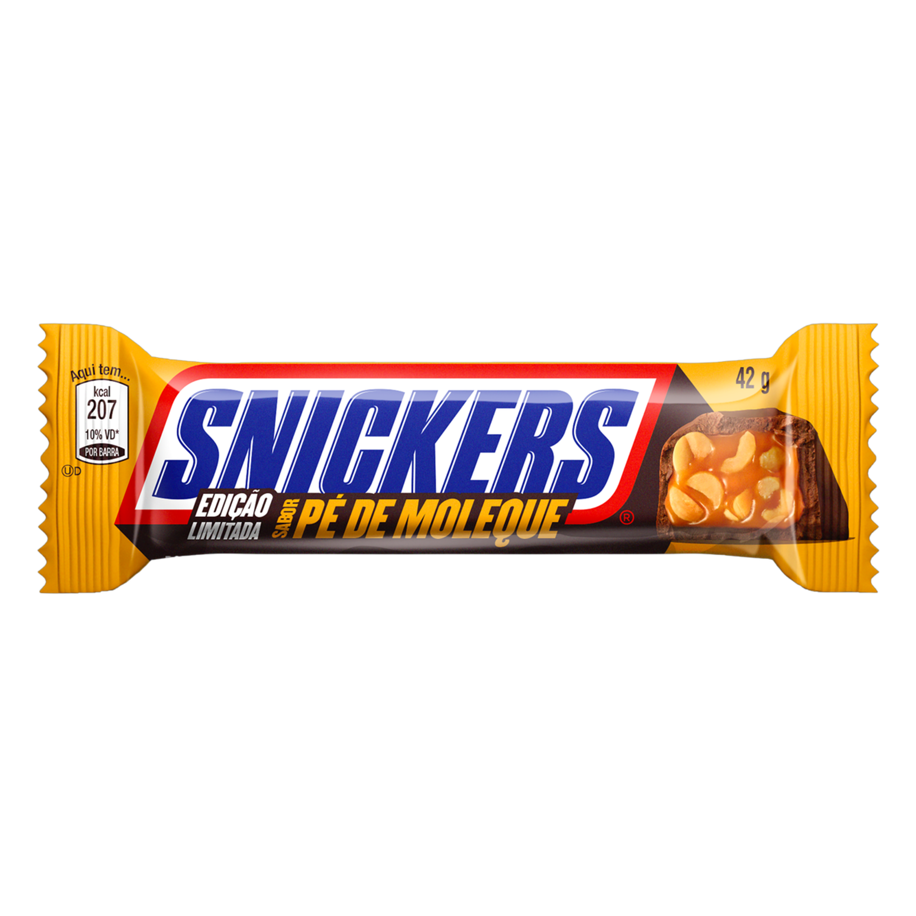 Bombom Pé de Moleque Snickers Pacote 42g