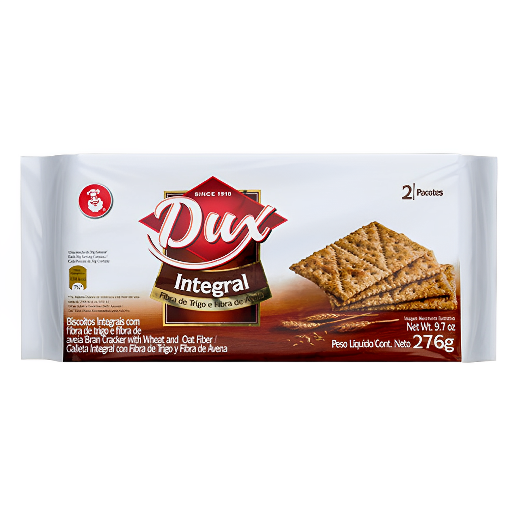 Biscoito Integral Crackers Dux Pacote 276g