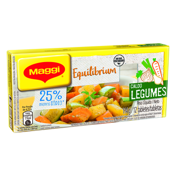 Caldo em Tablete Legumes Maggi Equilibrium 114g