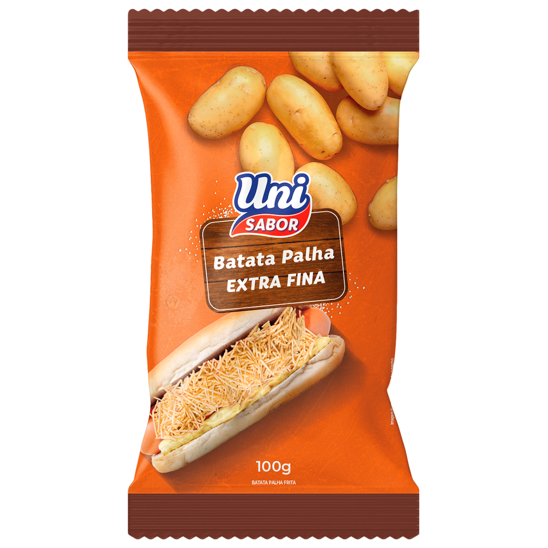 Batata Palha Extra Fina Uni Sabor Pacote 100g