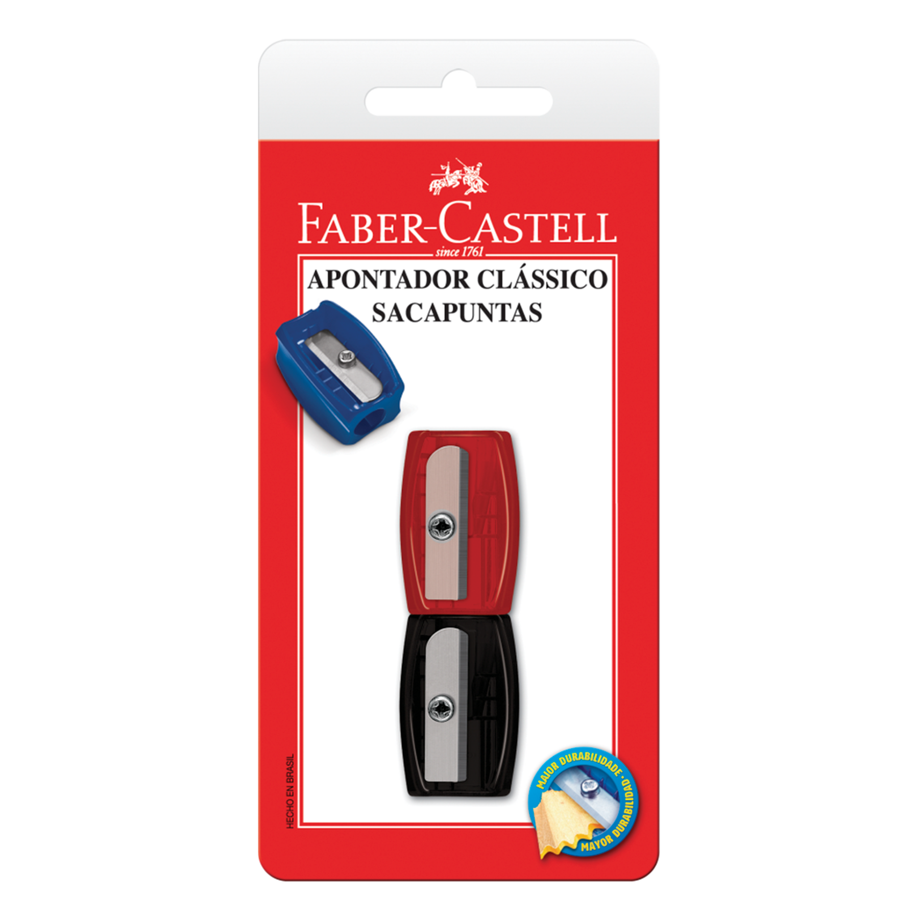 Apontador Cl&aacute;ssico Faber Castell C/2 Unidades