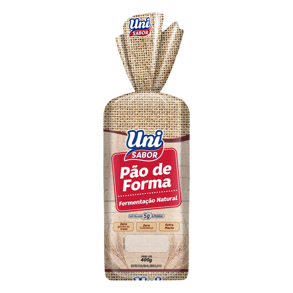 P&atilde;o de Forma Uni Sabor 400g