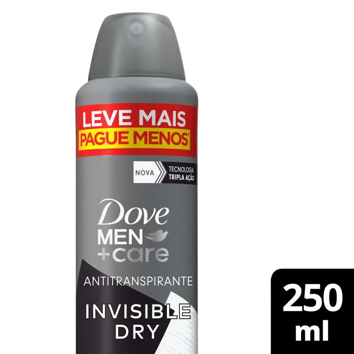 Antitranspirante Aerossol Invisible Dry Dove Men+Care 250ml